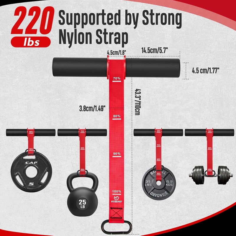 FitBeast Forearm Strengthener & Wrist Roller - Forearm Strength Trainer with Thickened Anti-Slip Grip Handles&Adjustable Strap, Perfect for Forearm Exercising, Boosting Grip Strength, Muscle Building - Image 3